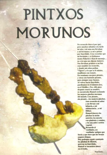 Publicación sobre los Pintxos Morunos en Bilbao.