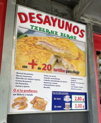 Especialidad en desayunos.