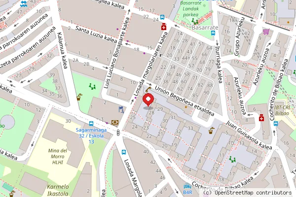 Plano de la zona de Bar ORDUNTE