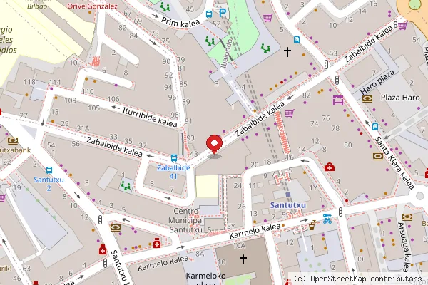 Plano de la zona de DATA BILBO