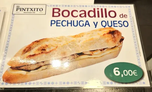Carteles de raciones.