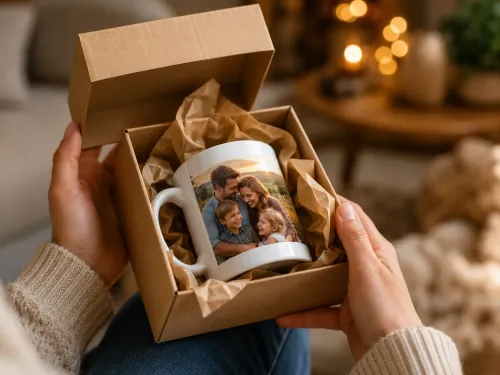 El regalo que emociona: tazas con tus fotos.