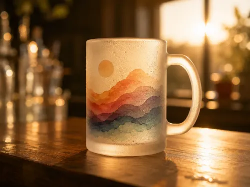 También en cristal esmerilado: elegancia con tu diseño.