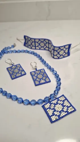 Pulsera,colgante y pendientes baldosa Bilbao