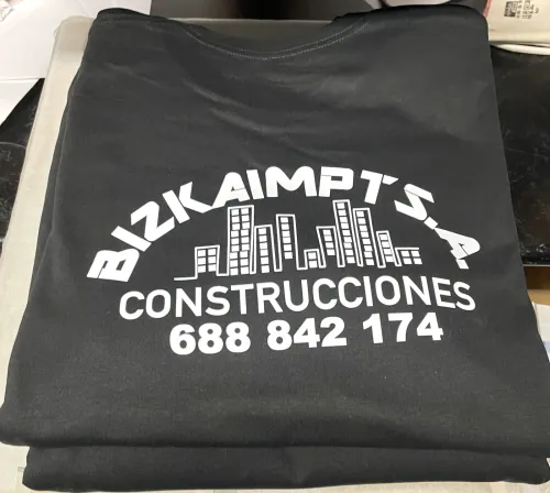 Camisetas para empresa de Construcción.